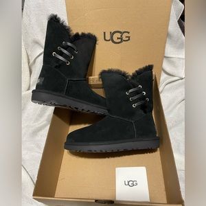 ❌SOLD❌ Ugg Constantine Satin Ribbon Boot - Black